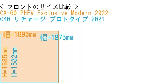 #CX-60 PHEV Exclusive Modern 2022- + C40 リチャージ プロトタイプ 2021